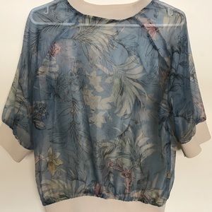 Zara floral short sleeve